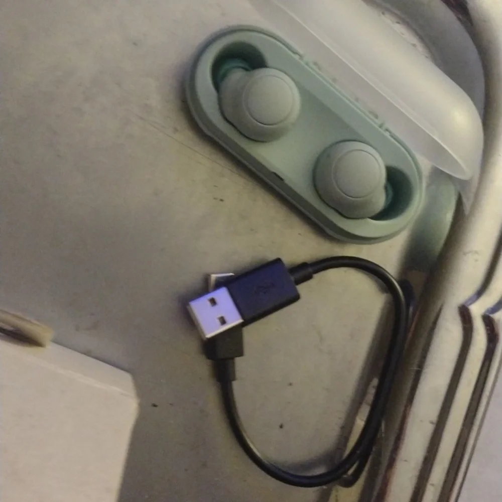 Sony Green LED Wireless Earbuds with Case